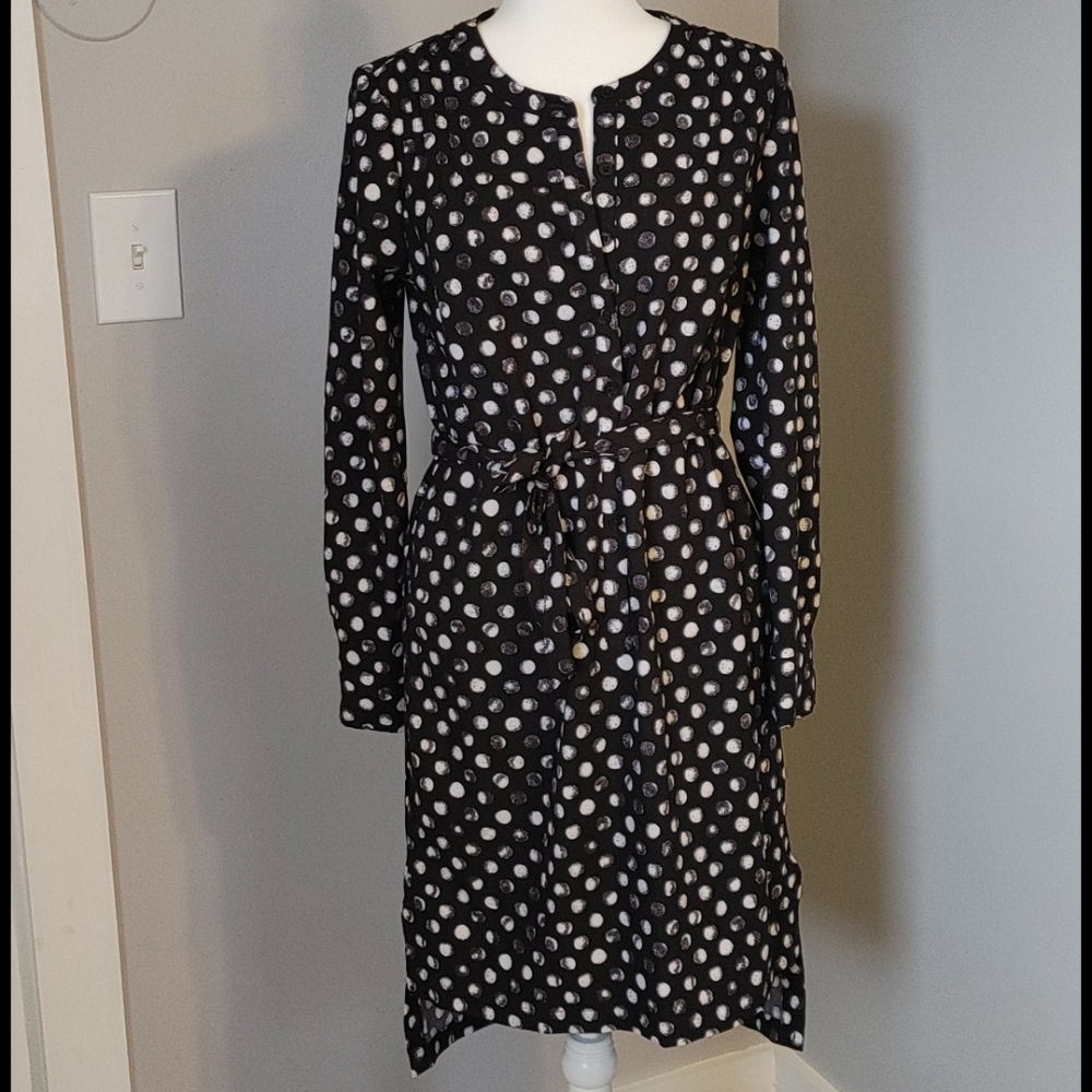 Merona black and white moon dress